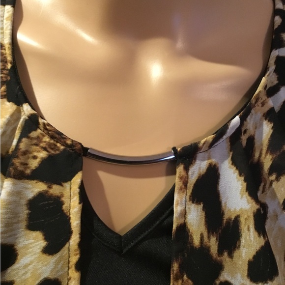 Lily Morgan Animal Print Summer Top - Picture 5 of 9